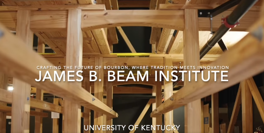 Wood beams at the James B. Beam Institute